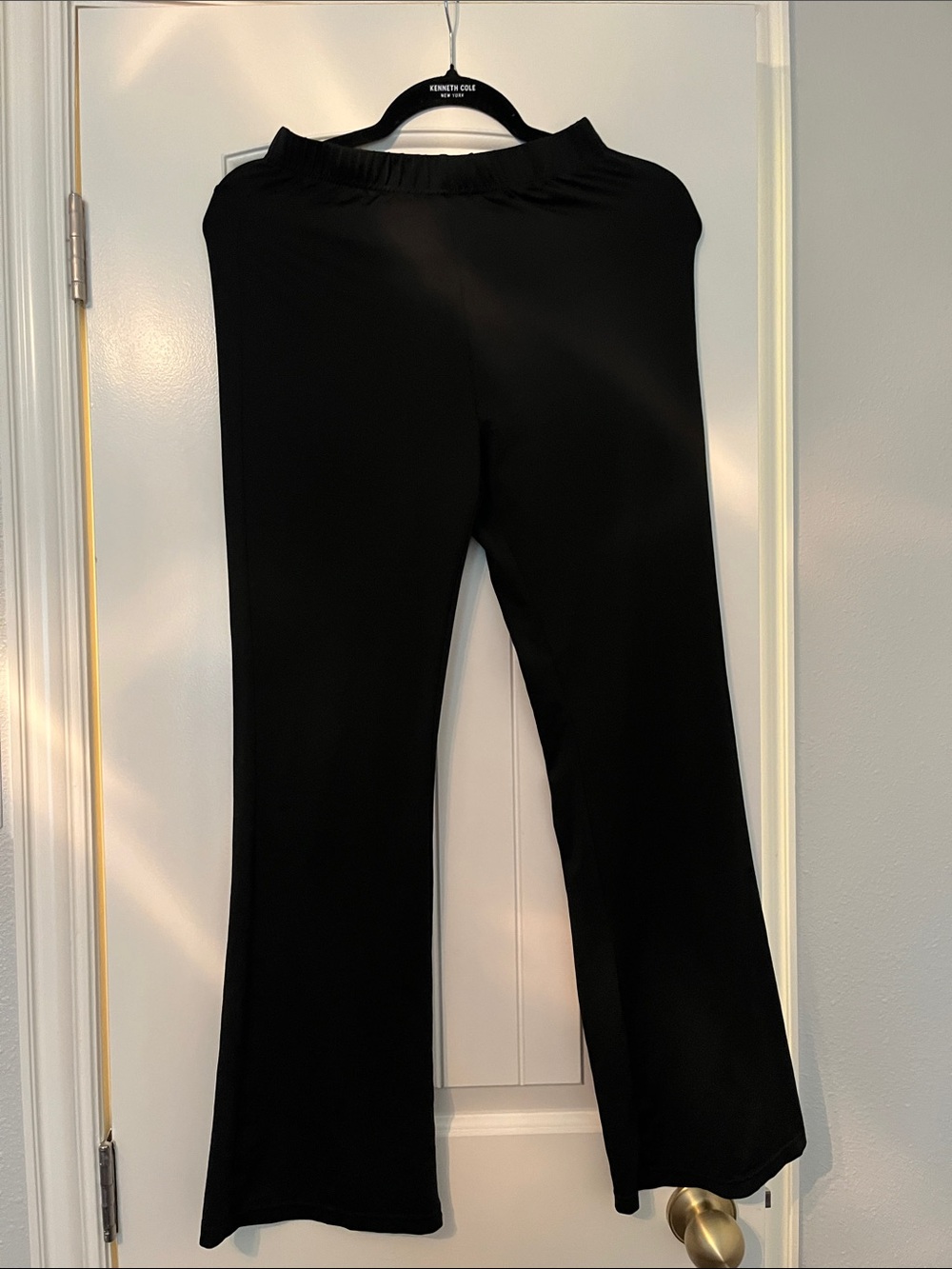 Black Wide-Leg Pull-On Pants - Unbranded